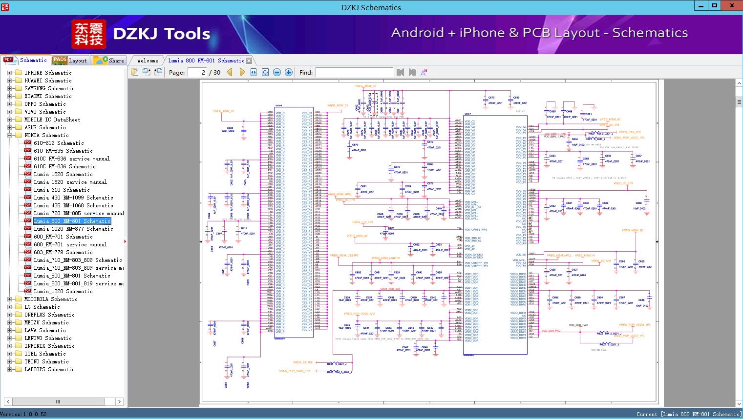 Lumia 800 RM-801 Schematic